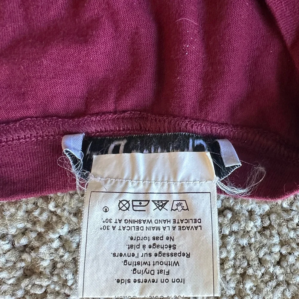 Dior Burgundy Sleeveless Tank Top - Picture 3 of 4